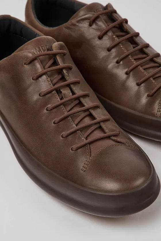 Casual Brown Lace Up Shoe For Men*Camper Discount