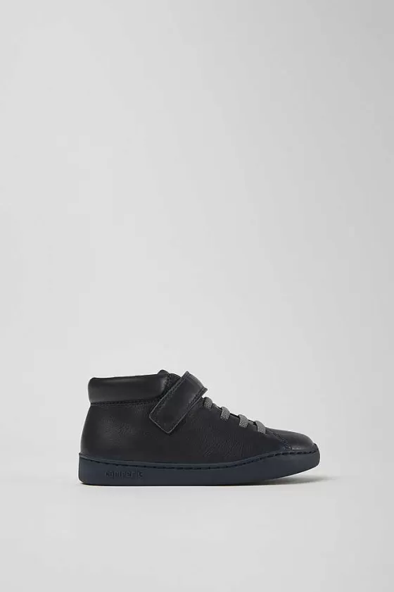 Dark Blue Leather Sneakers*Camper Cheap