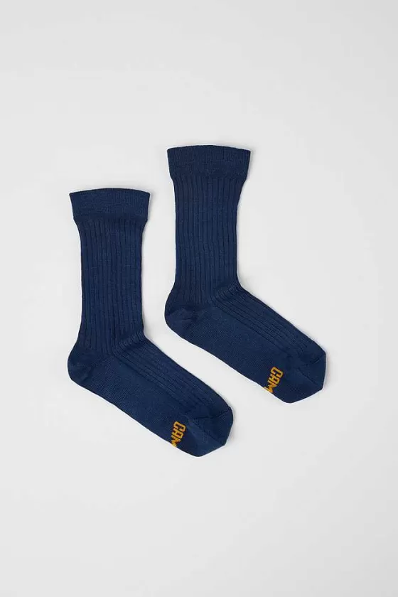 Dark Blue Socks In Collaboration With Pyratex®*Camper New