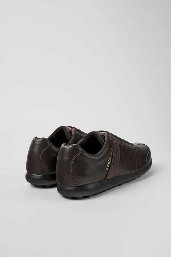 Dark Brown Leather Shoes For Men*Camper Sale