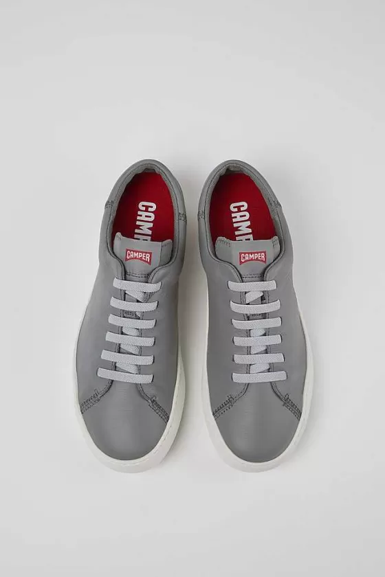 Gray Leather Sneaker For Men*Camper Cheap