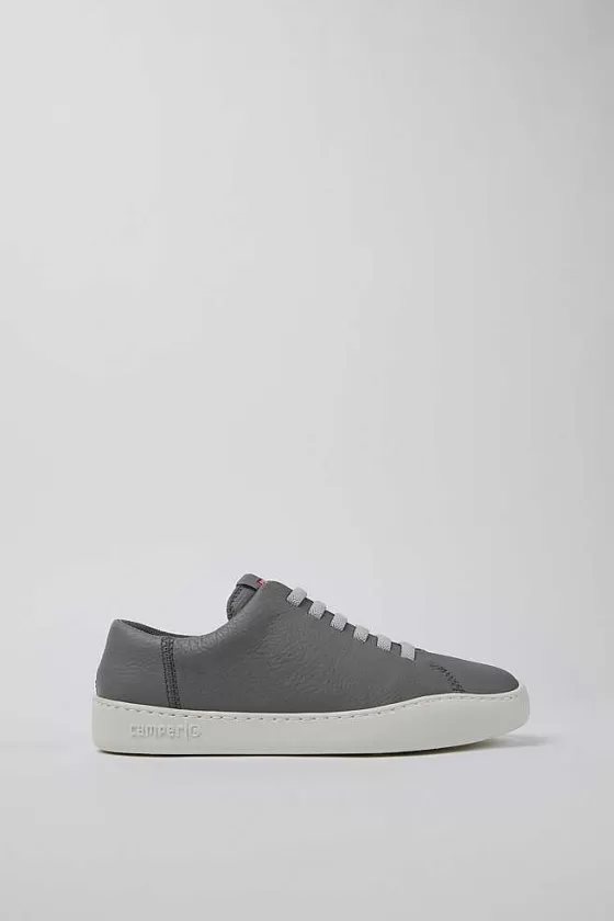 Gray Leather Sneaker For Women*Camper Hot