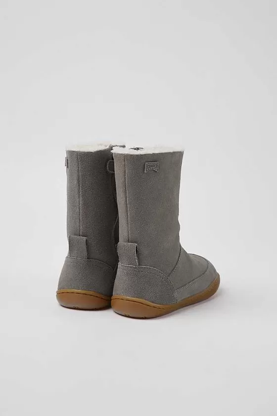 Gray Nubuck Boots For Kids*Camper Shop