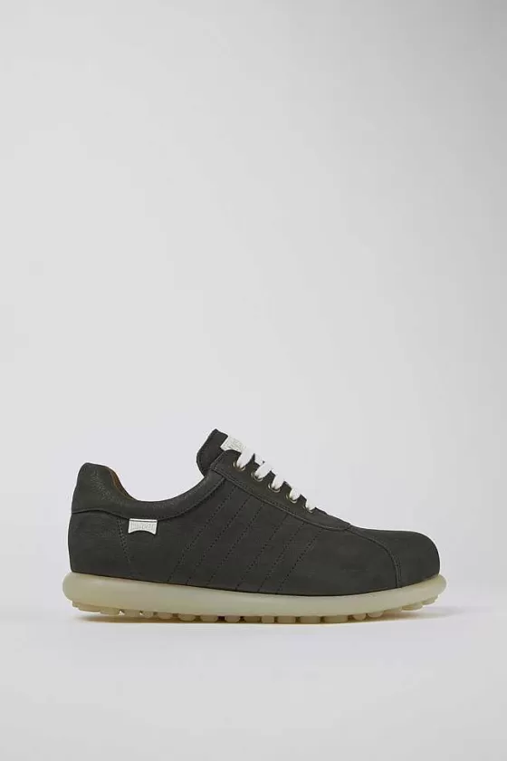 Gray Nubuck Oxford Sneaker For Men*Camper Hot