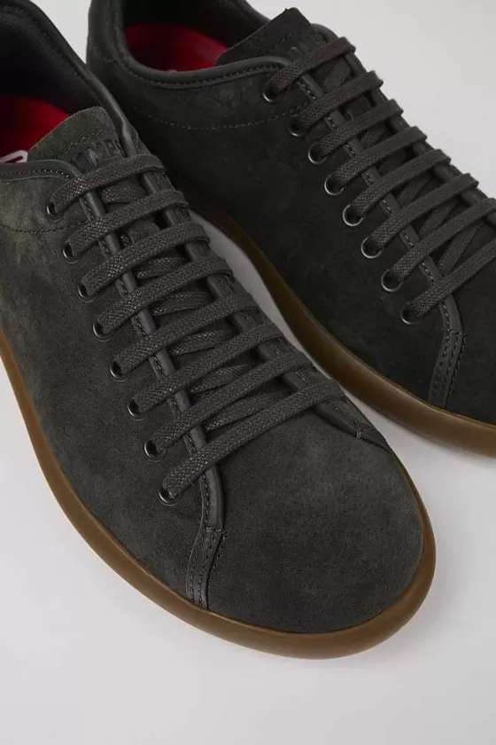 Gray Nubuck/Leather Sneaker For Men*Camper Sale