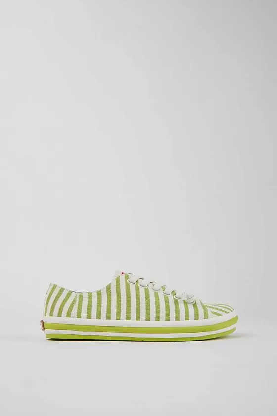 Green And White Textile Sneakers For Women*Camper Flash Sale