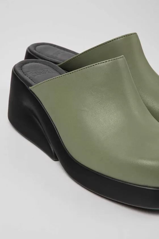 Green Leather Mules For Women*Camper Online