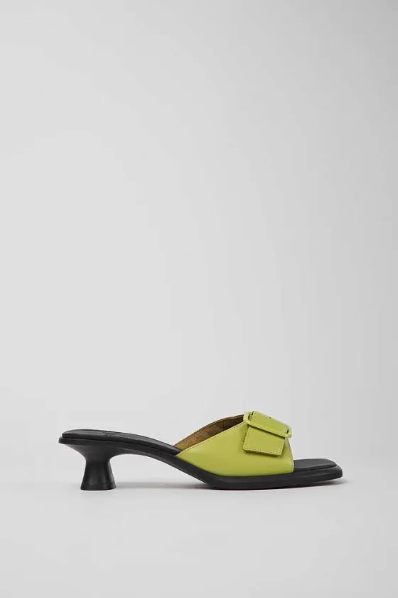 Green Leather Sandals For Women*Camper Flash Sale