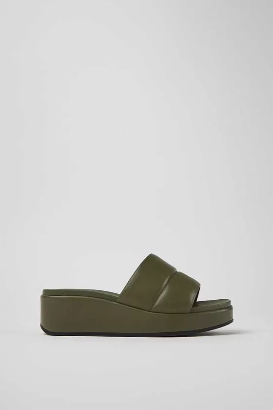 Green Leather Sandals For Women*Camper Best