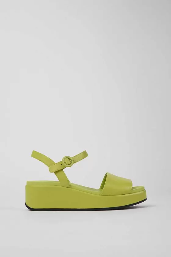 Green Leather Sandals For Women*Camper Store