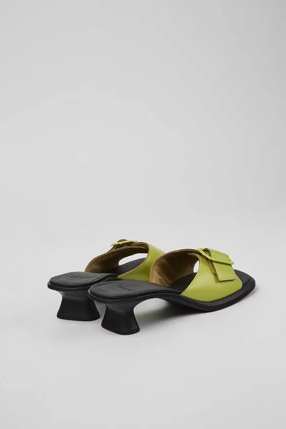 Green Leather Sandals For Women*Camper Flash Sale