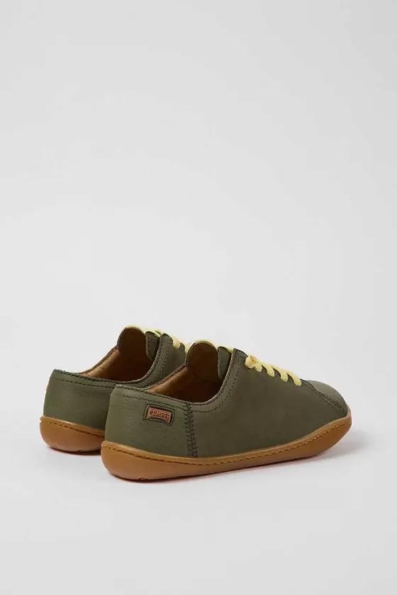 Green Leather Shoes For Kids*Camper Cheap