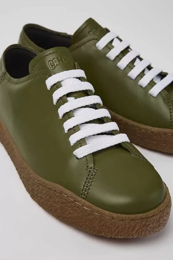 Green Leather Sneaker For Women*Camper Clearance