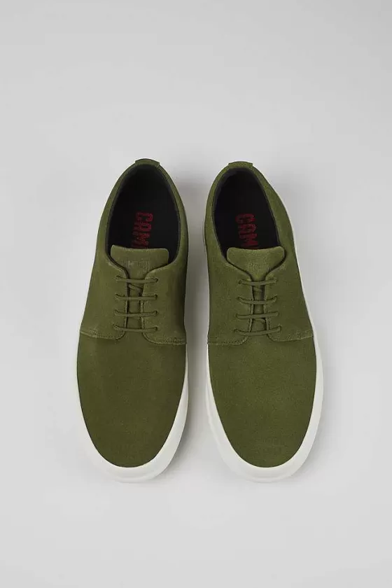 Green Nubuck Blucher For Men*Camper Hot