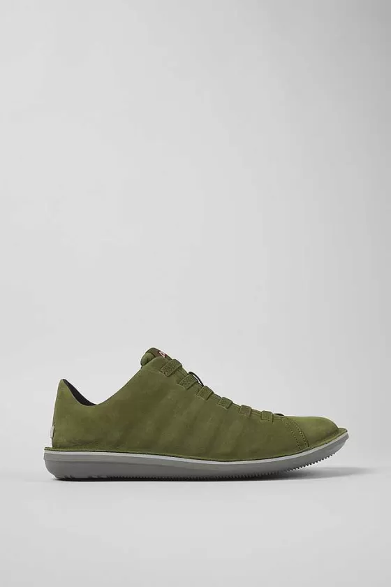 Green Nubuck Low Sneaker For Men*Camper Discount