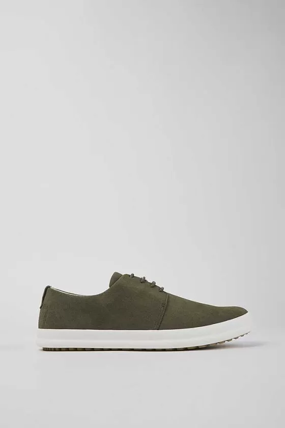 Green Nubuck Shoes For Men*Camper Flash Sale