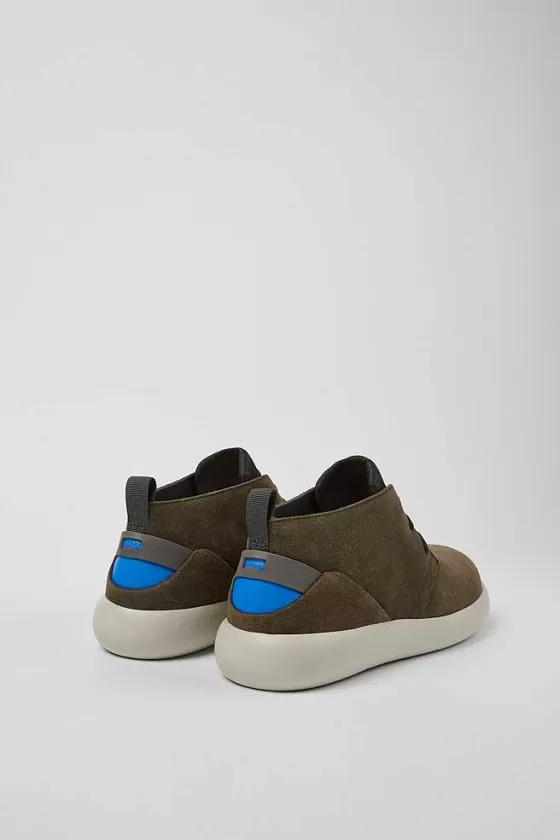 Green Nubuck Sneakers For Men*Camper Cheap