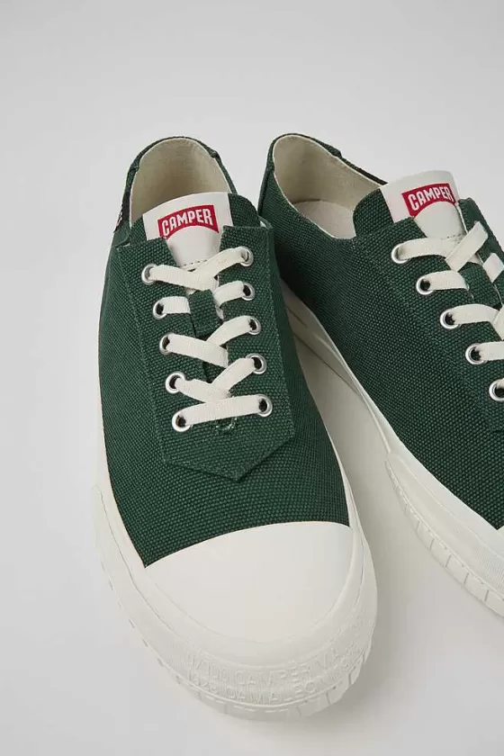 Green Recycled Cotton Sneakers For Men*Camper Online