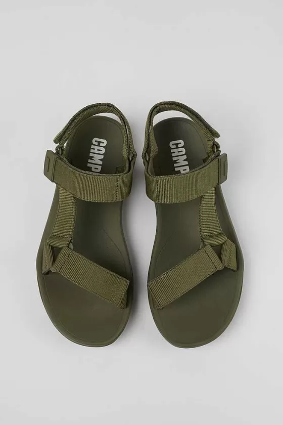 Green Textile Sandal For Men*Camper Store