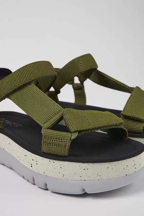 Green Textile Sandal For Women*Camper Discount