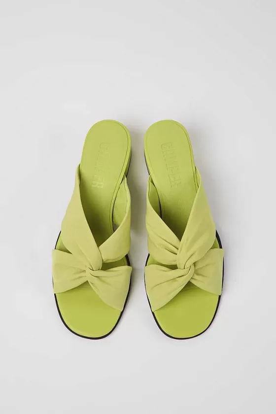 Green Textile Sandals For Women*Camper New