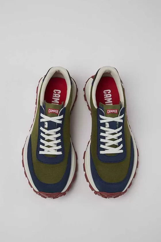 Green Textile/Nubuck Sneaker For Men*Camper Cheap