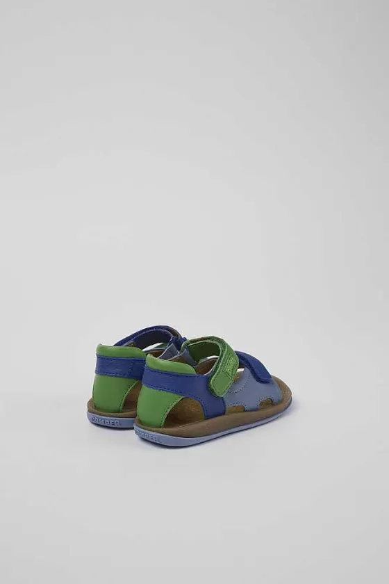 Multicolored Leather 2-Strap Sandal*Camper Cheap