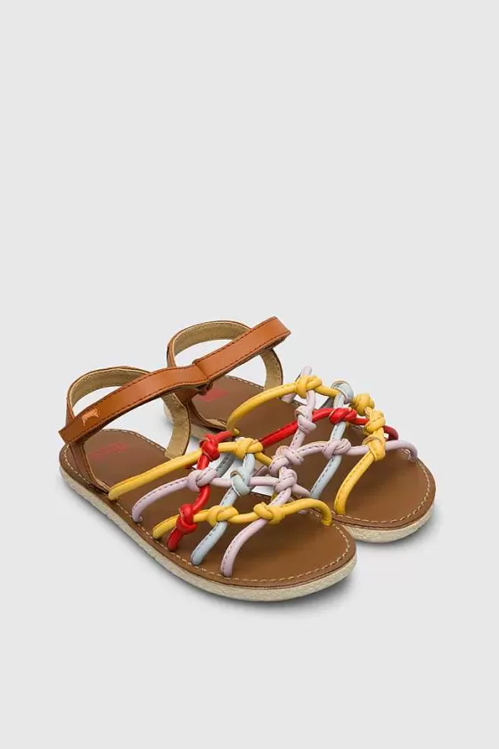 Multicoloured Sandal With Velcro For Girls*Camper Cheap