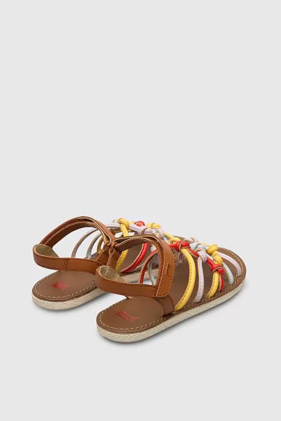 Multicoloured Sandal With Velcro For Girls*Camper Cheap