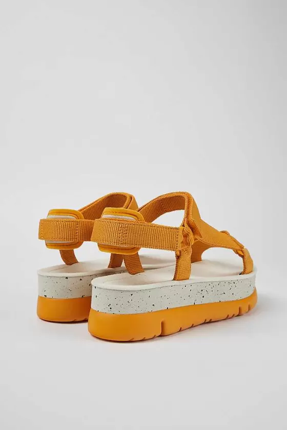 Orange Textile Sandal For Women*Camper Store