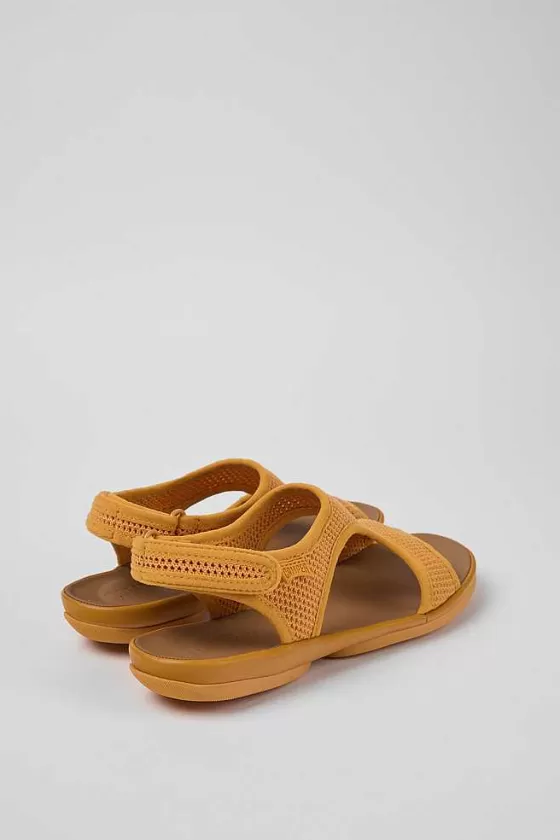 Orange Textile/Leather Sandal For Women*Camper Online