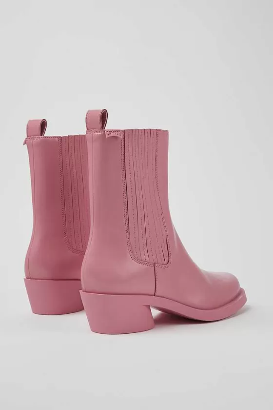 Pink Leather Boots For Women*Camper Best