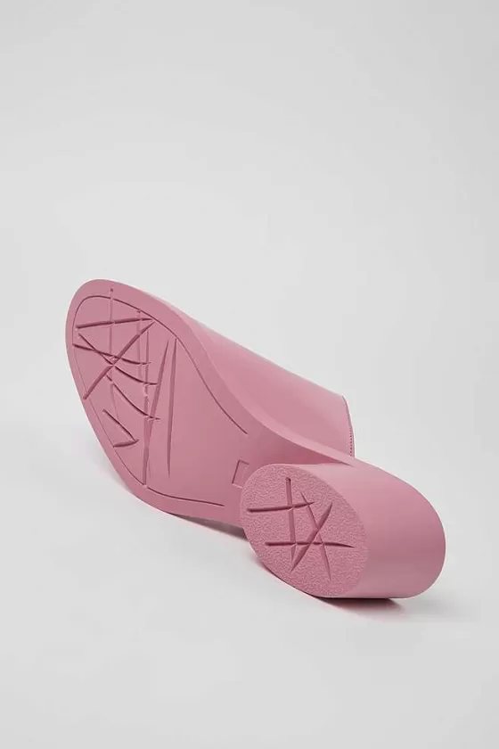 Pink Leather Mules For Women*Camper Cheap