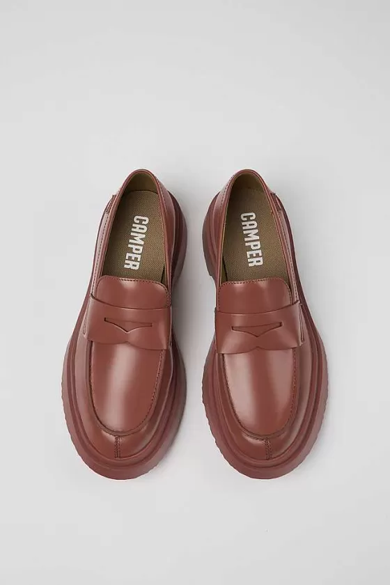 Red Leather Loafer For Women*Camper Cheap