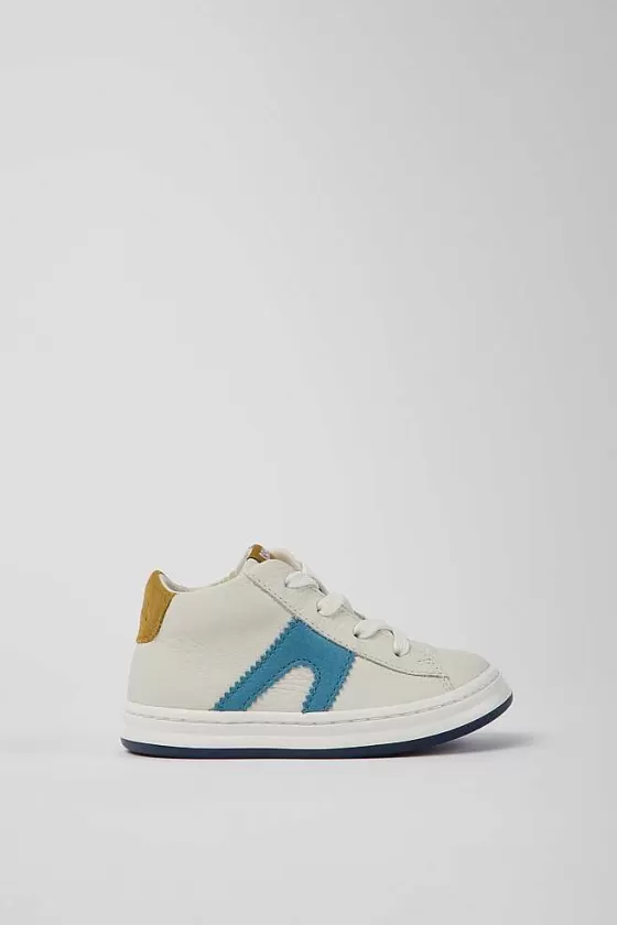 White Leather Sneakers For Kids*Camper Best Sale