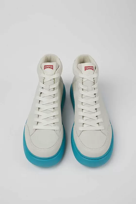 White Non-Dyed Leather Sneakers For Men*Camper Fashion