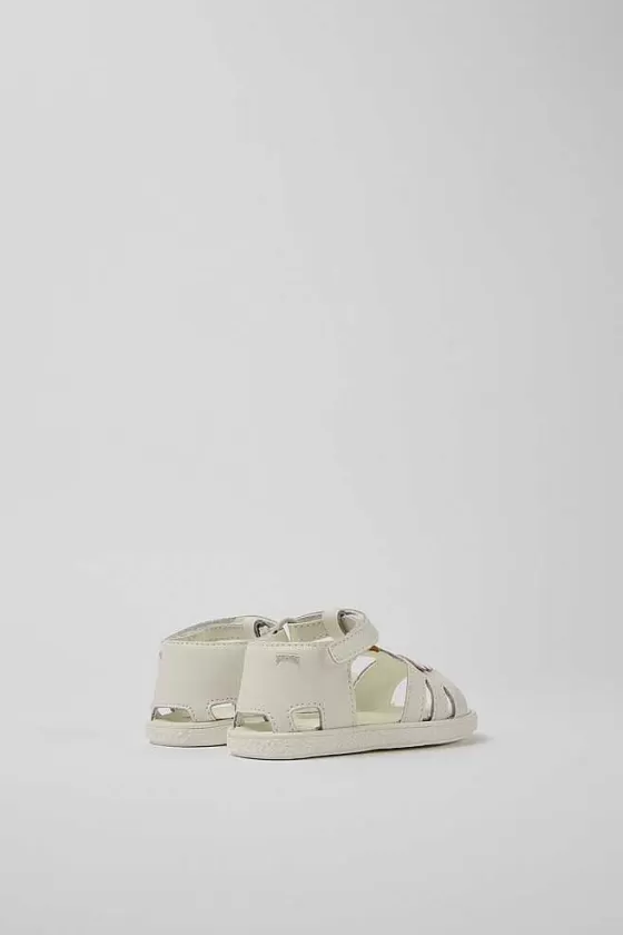 White, Pink, And Yellow Leather Sandals*Camper Best