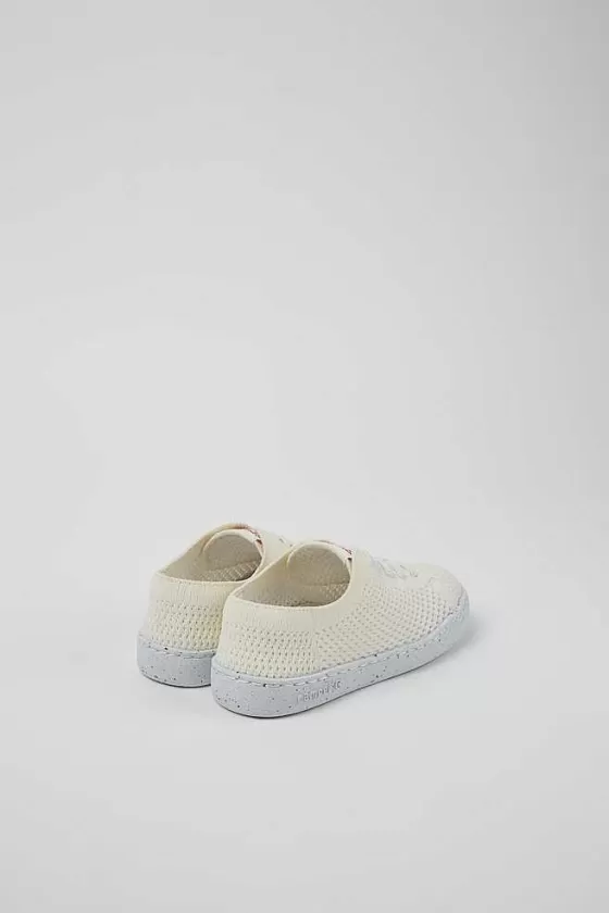 White Textile Shoes For Kids*Camper Store