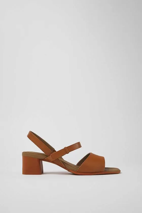 Women'S Brown Strappy Sandal*Camper Shop